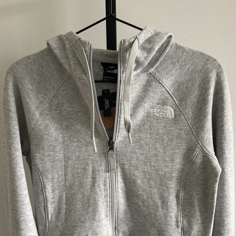 The North Face Zip Hoodie Gray Slim Fit S
